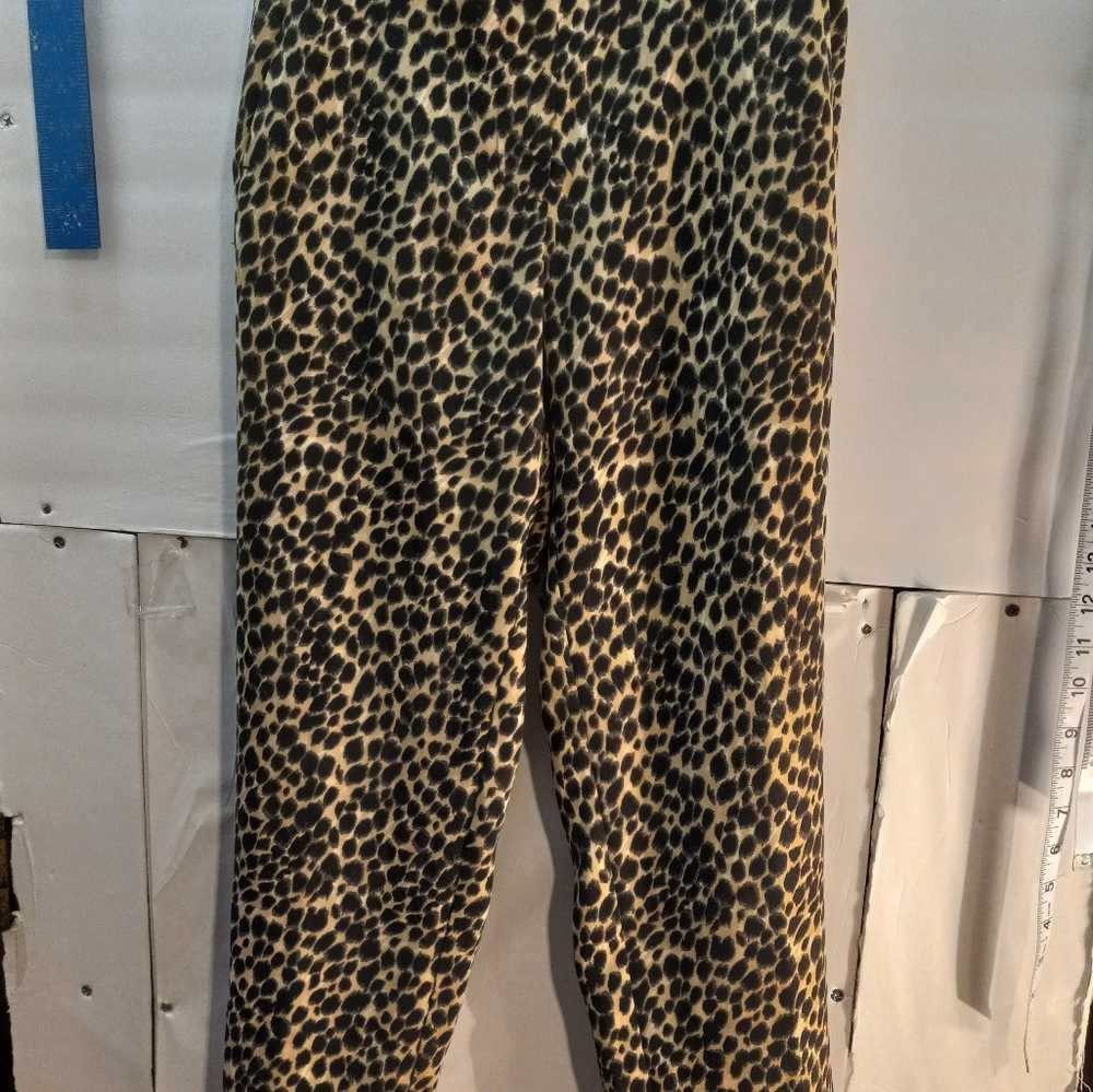 J.Crew Jamie Pant Animal Print Business Casual Trouser Career Pants Office Comfy